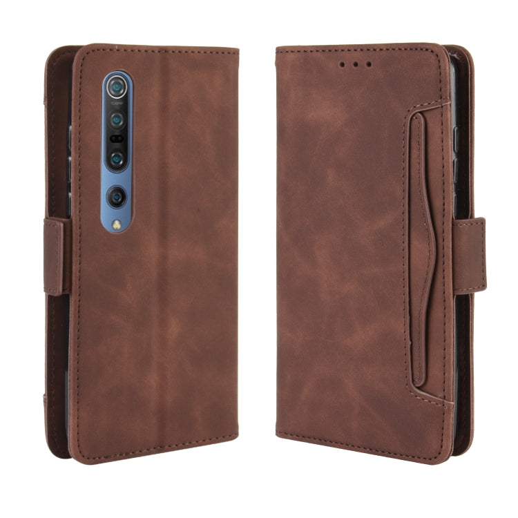 For Xiaomi Mi 10 / Mi 10 Pro 5G Wallet Style Skin Feel Calf Pattern Leather Case with Separate Card Slots