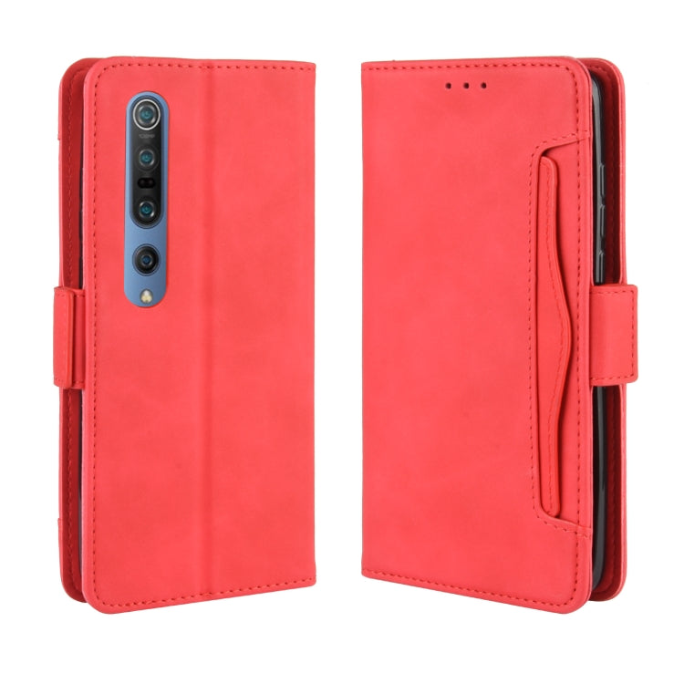 For Xiaomi Mi 10 / Mi 10 Pro 5G Wallet Style Skin Feel Calf Pattern Leather Case with Separate Card Slots