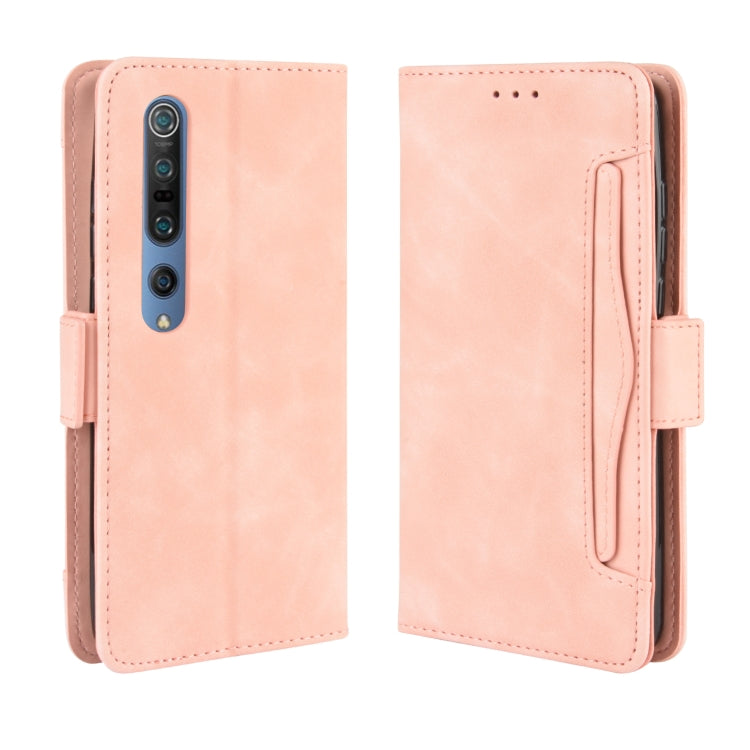 For Xiaomi Mi 10 / Mi 10 Pro 5G Wallet Style Skin Feel Calf Pattern Leather Case with Separate Card Slots