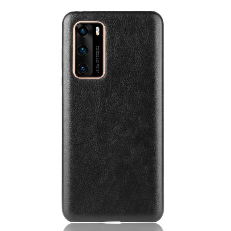 For Huawei P40 Shockproof Litchi Texture PC + PU Case