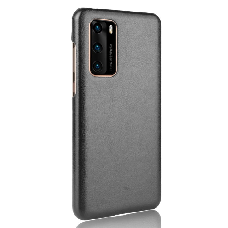 For Huawei P40 Shockproof Litchi Texture PC + PU Case