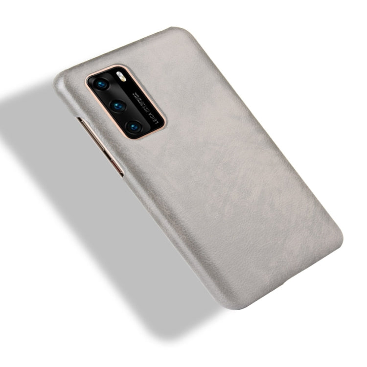 For Huawei P40 Shockproof Litchi Texture PC + PU Case