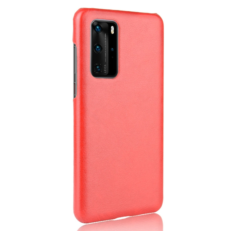 For Huawei P40 Pro Shockproof Litchi Texture PC + PU Case