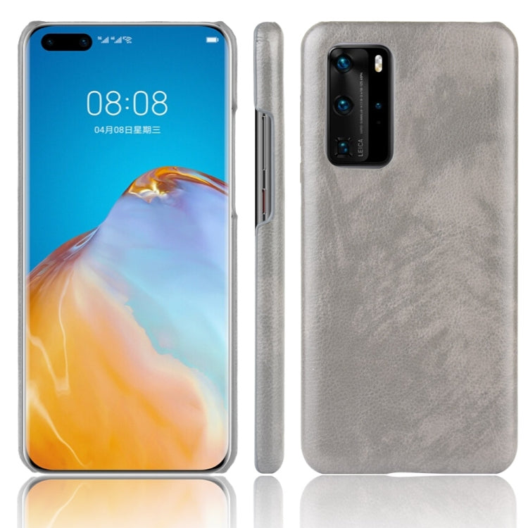 For Huawei P40 Pro Shockproof Litchi Texture PC + PU Case