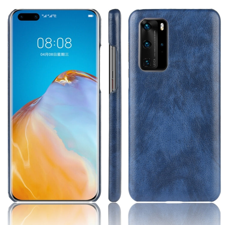 For Huawei P40 Pro Shockproof Litchi Texture PC + PU Case