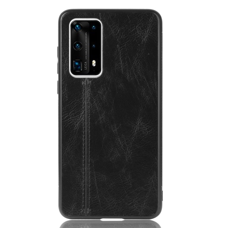 For Huawei P40 Pro+ Shockproof Sewing Cow Pattern Skin PC + PU + TPU Case