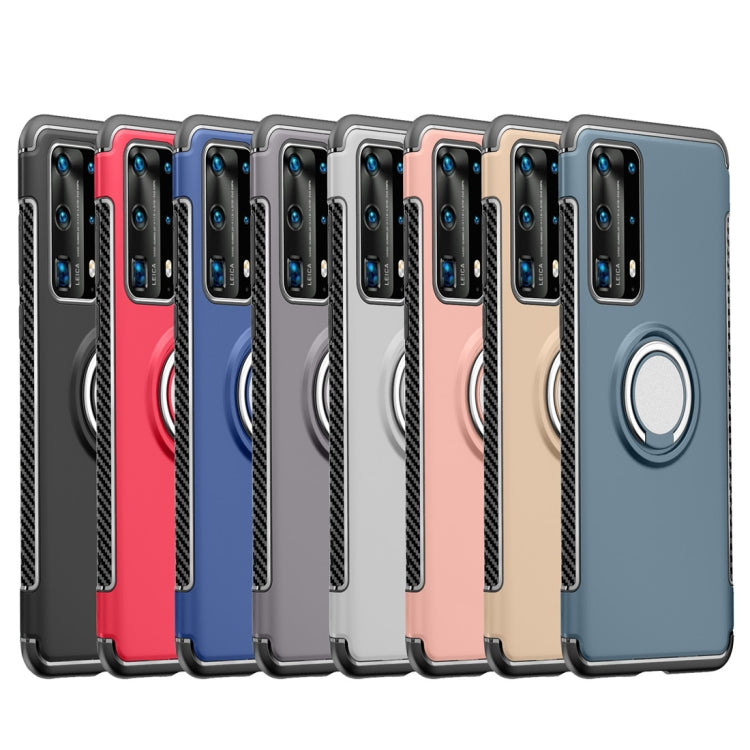 For Huawei P40 Magnetic 360 Degree Rotation Ring Armor Protective Case