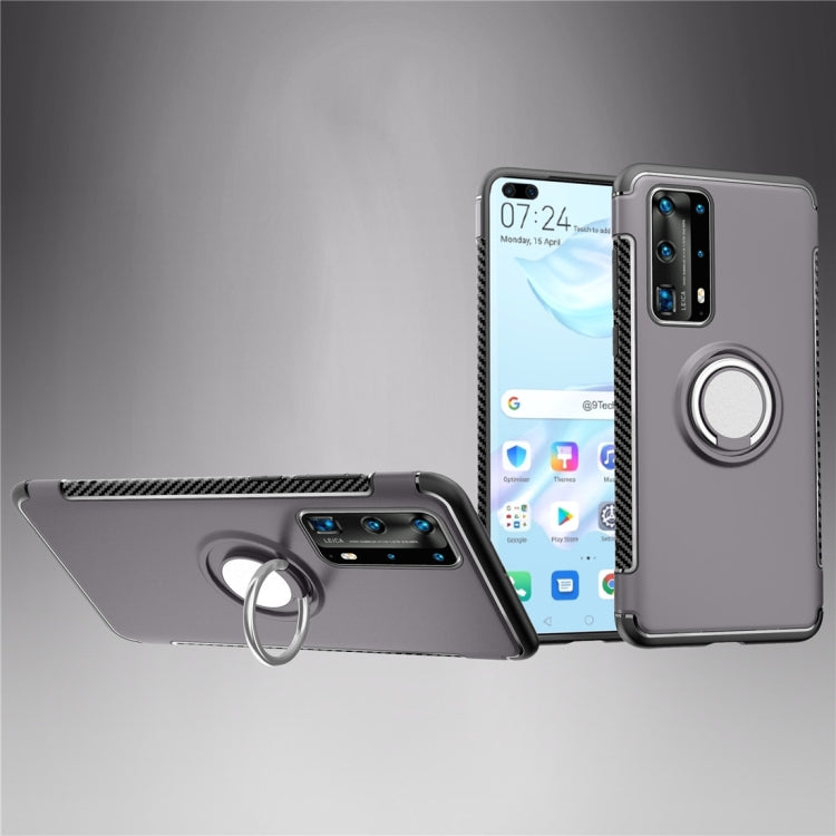 For Huawei P40 Magnetic 360 Degree Rotation Ring Armor Protective Case