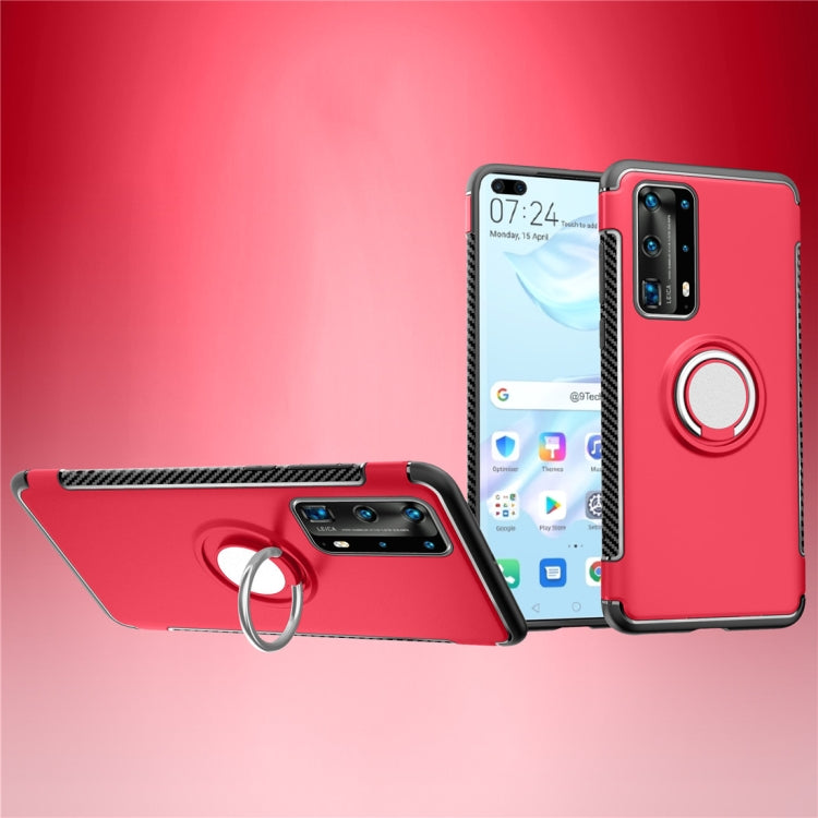 For Huawei P40 Magnetic 360 Degree Rotation Ring Armor Protective Case