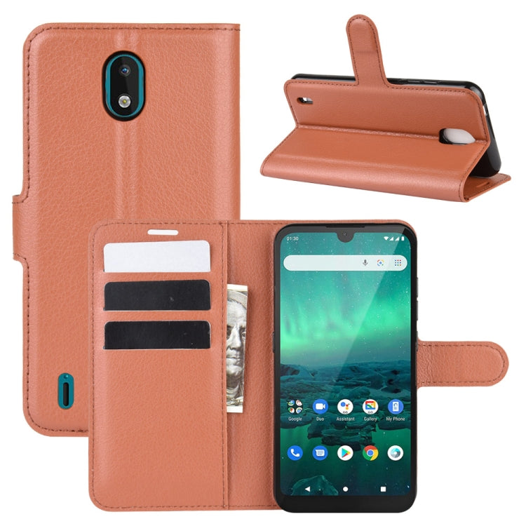 For Nokia 1.3 Litchi Texture Horizontal Flip Protective Case with Holder & Card Slots & Wallet