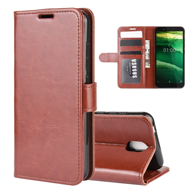 For Nokia C1 R64 Texture Single Horizontal Flip Protective Case with Holder & Card Slots & Wallet& Photo Frame