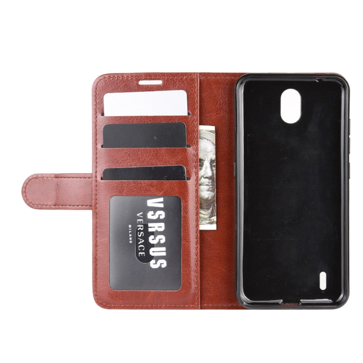 For Nokia C1 R64 Texture Single Horizontal Flip Protective Case with Holder & Card Slots & Wallet& Photo Frame
