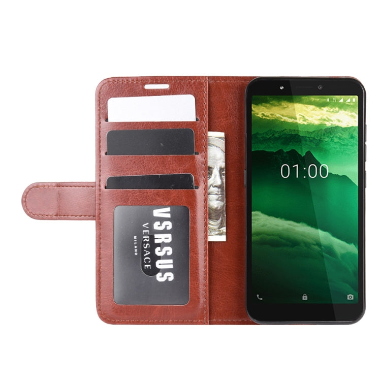 For Nokia C1 R64 Texture Single Horizontal Flip Protective Case with Holder & Card Slots & Wallet& Photo Frame