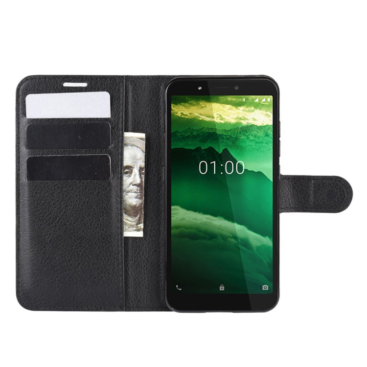 For Nokia C1 Litchi Texture Horizontal Flip Protective Case with Holder & Card Slots & Wallet