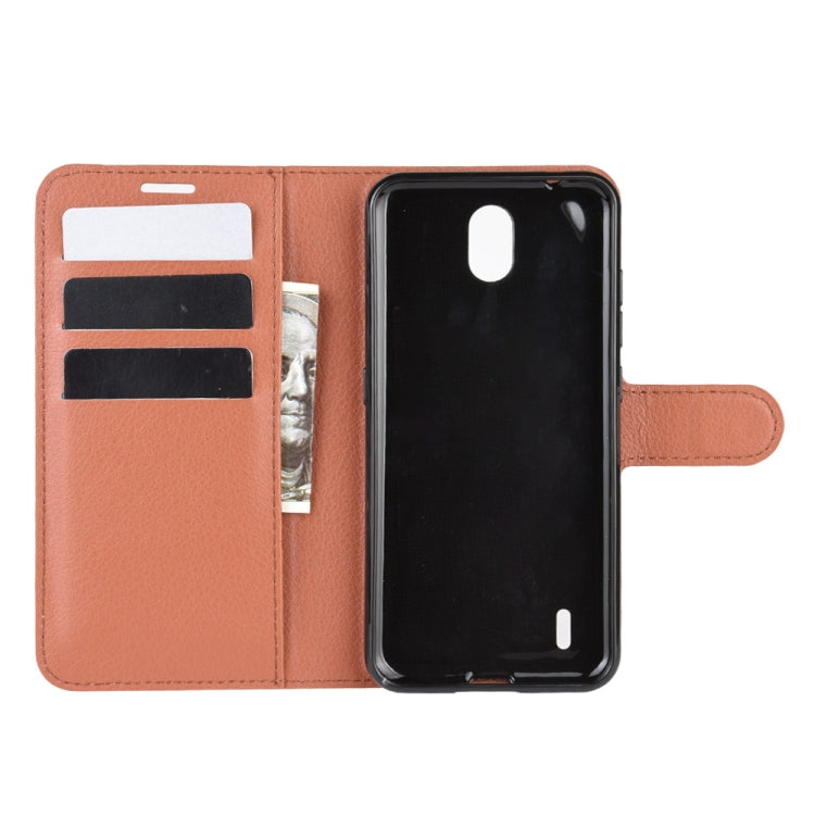 For Nokia C1 Litchi Texture Horizontal Flip Protective Case with Holder & Card Slots & Wallet