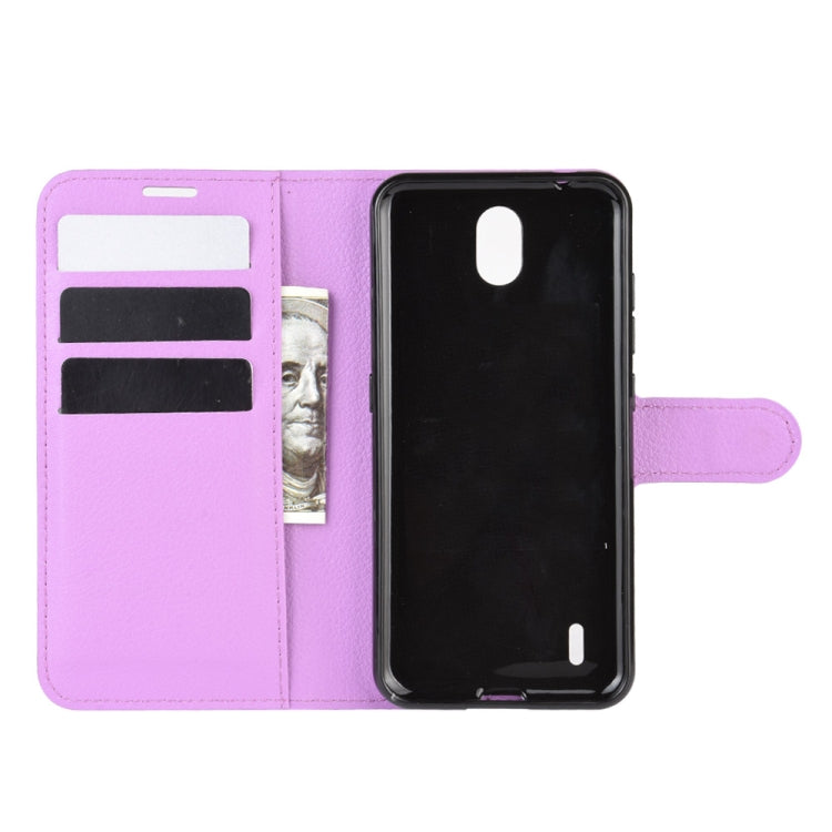 For Nokia C1 Litchi Texture Horizontal Flip Protective Case with Holder & Card Slots & Wallet