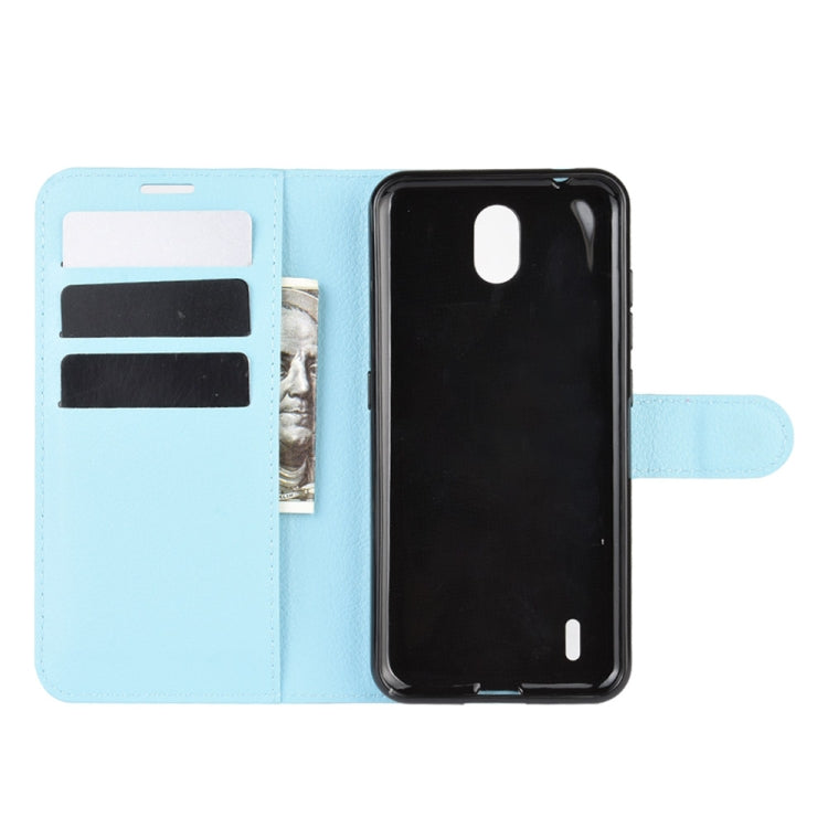 For Nokia C1 Litchi Texture Horizontal Flip Protective Case with Holder & Card Slots & Wallet