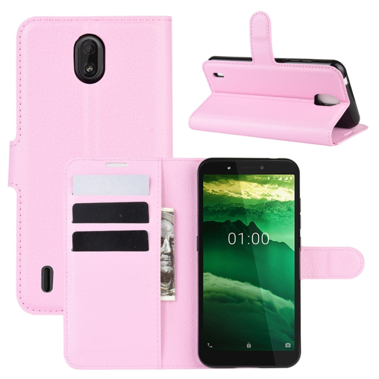 For Nokia C1 Litchi Texture Horizontal Flip Protective Case with Holder & Card Slots & Wallet