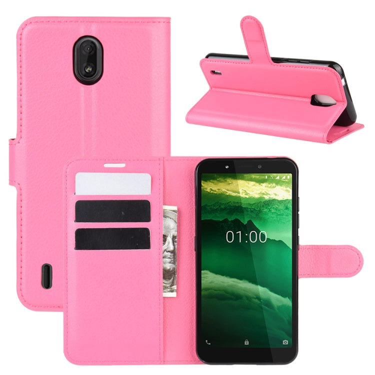For Nokia C1 Litchi Texture Horizontal Flip Protective Case with Holder & Card Slots & Wallet