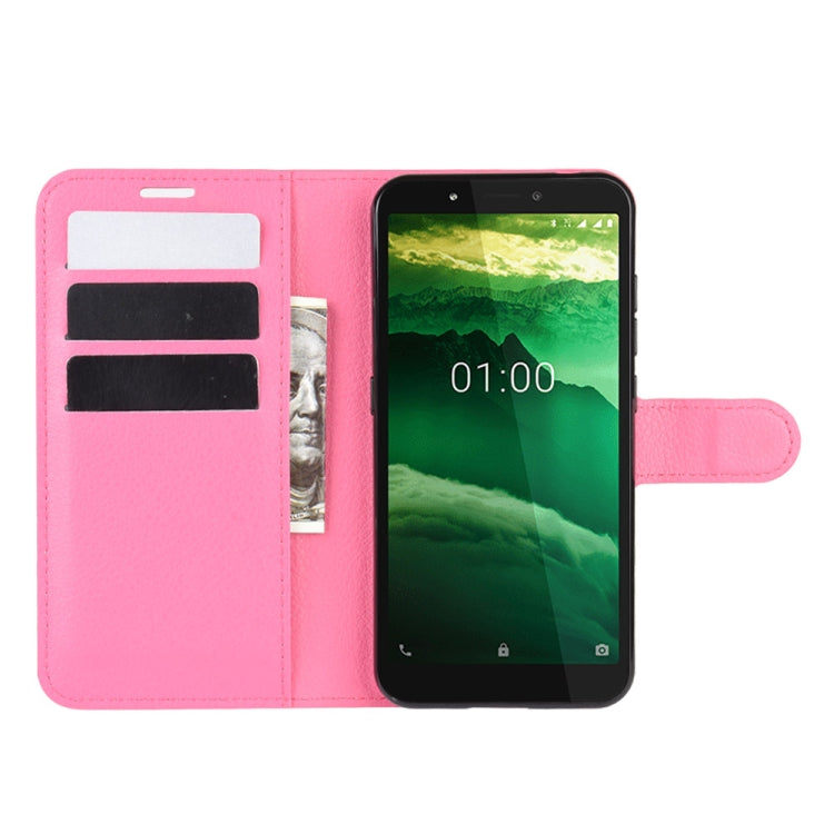 For Nokia C1 Litchi Texture Horizontal Flip Protective Case with Holder & Card Slots & Wallet