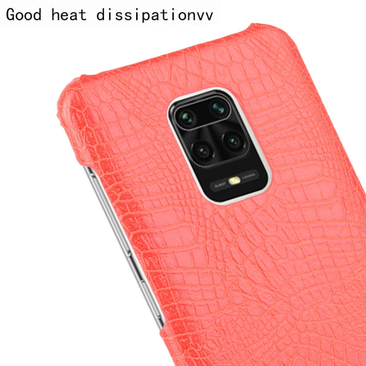 For Xiaomi Redmi Note 9 Pro/Note 9s/Note 9 Pro max Shockproof Crocodile Texture PC + PU Case