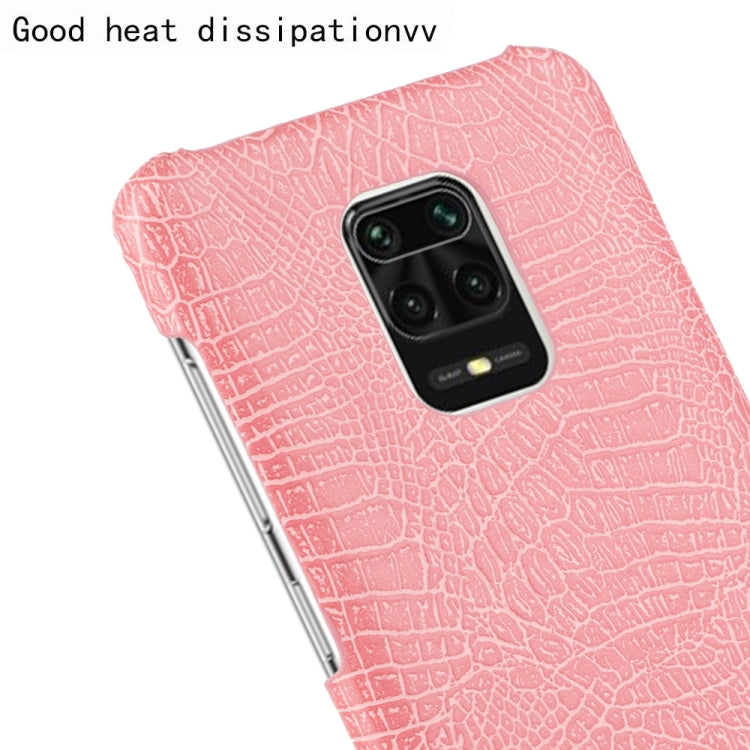 For Xiaomi Redmi Note 9 Pro/Note 9s/Note 9 Pro max Shockproof Crocodile Texture PC + PU Case