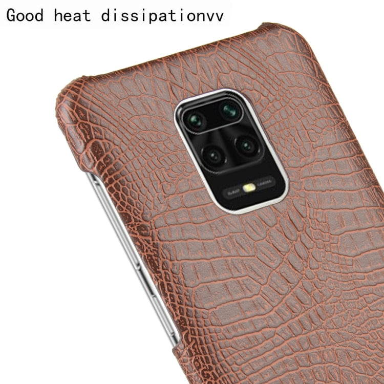 For Xiaomi Redmi Note 9 Pro/Note 9s/Note 9 Pro max Shockproof Crocodile Texture PC + PU Case