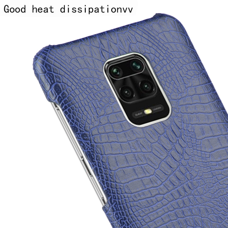 For Xiaomi Redmi Note 9 Pro/Note 9s/Note 9 Pro max Shockproof Crocodile Texture PC + PU Case