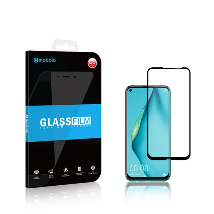 For Huawei P40 Lite mocolo 0.33mm 9H 2.5D Full Glue Tempered Glass Film