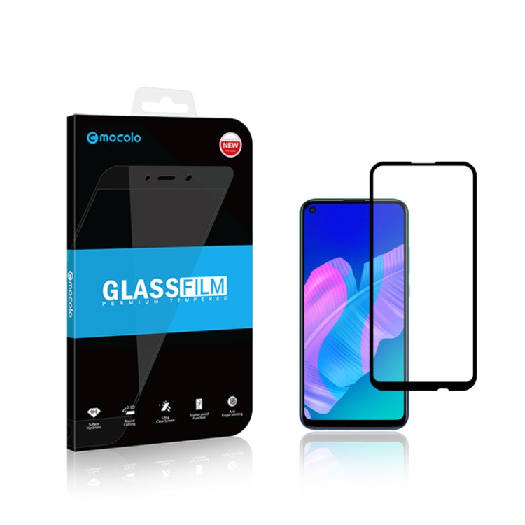 For Huawei P40 Lite E mocolo 0.33mm 9H 2.5D Full Glue Tempered Glass Film
