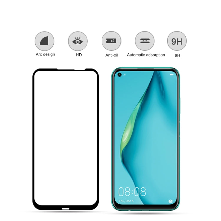 For Huawei P40 Lite 2pcs mocolo 0.33mm 9H 2.5D Full Glue Tempered Glass Film