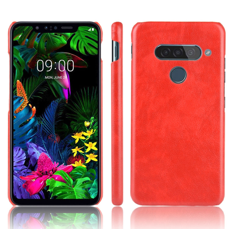For LG G8S ThinQ Shockproof Litchi Texture PC + PU Case