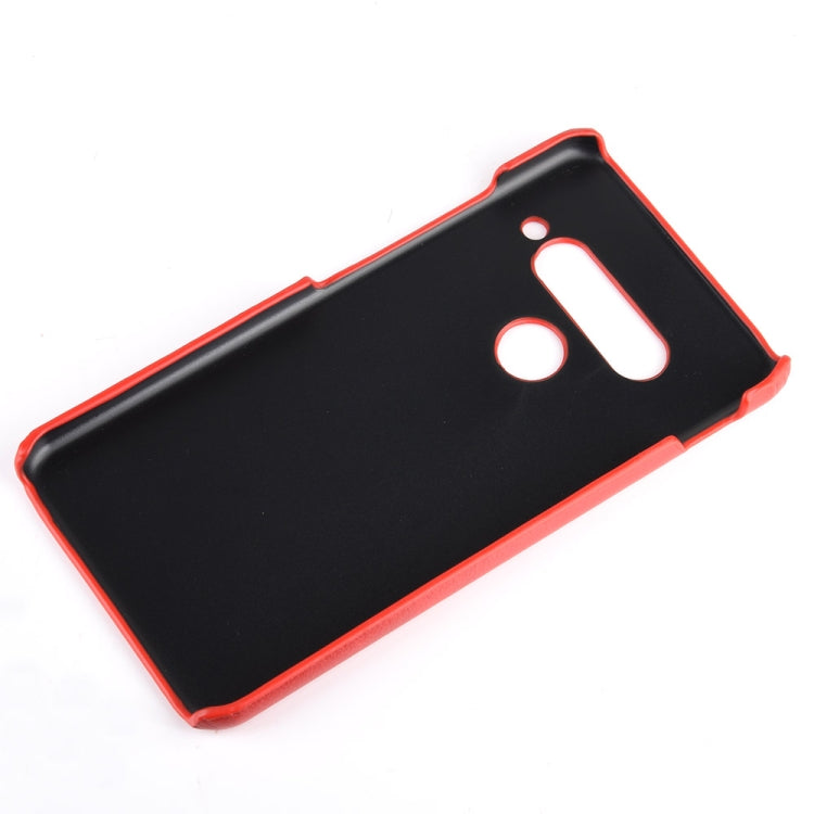 For LG G8S ThinQ Shockproof Litchi Texture PC + PU Case