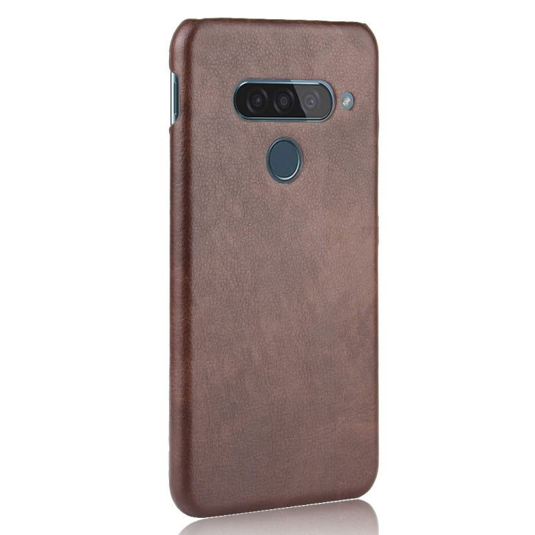For LG G8S ThinQ Shockproof Litchi Texture PC + PU Case