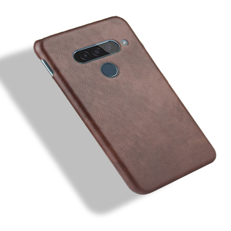 For LG G8S ThinQ Shockproof Litchi Texture PC + PU Case