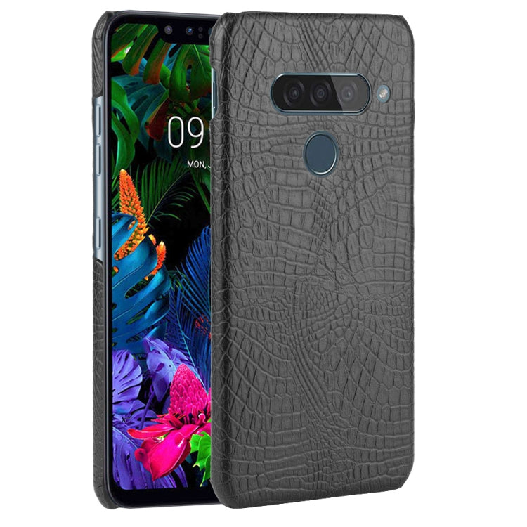 For LG G8S ThinQ Shockproof Crocodile Texture PC + PU Case