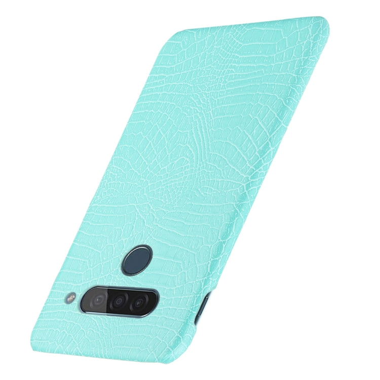For LG G8S ThinQ Shockproof Crocodile Texture PC + PU Case