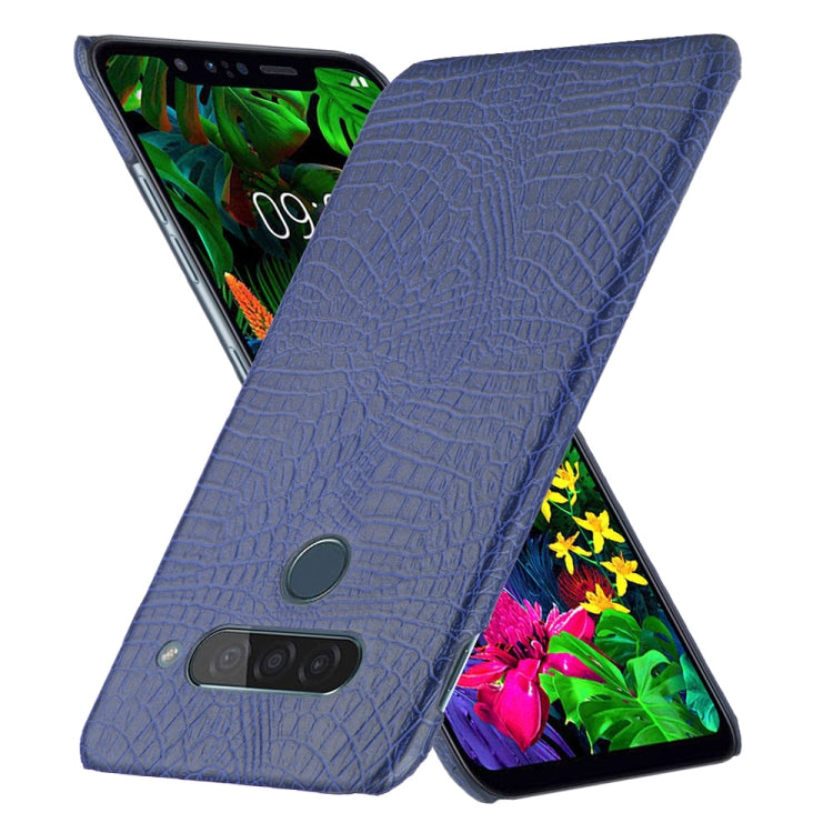 For LG G8S ThinQ Shockproof Crocodile Texture PC + PU Case