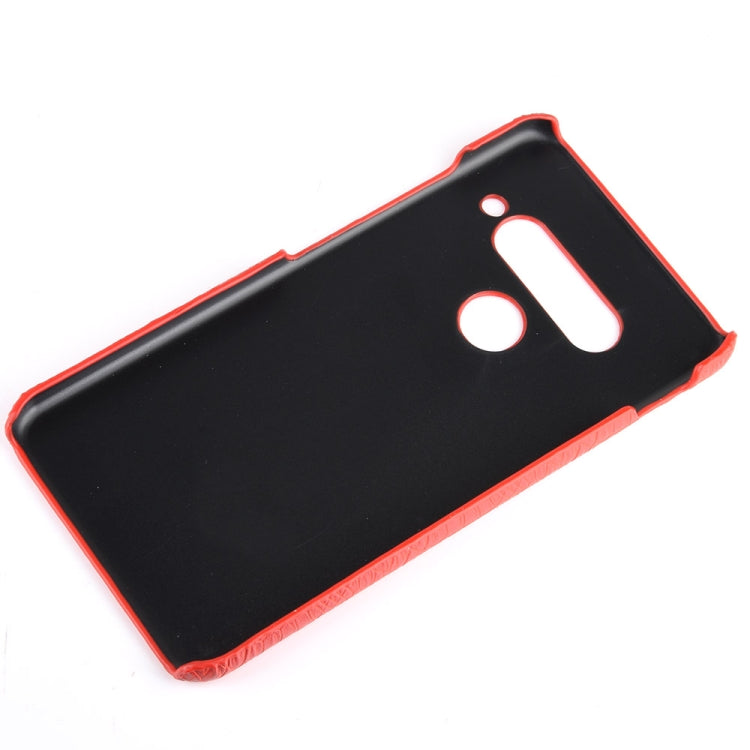 For LG G8S ThinQ Shockproof Crocodile Texture PC + PU Case