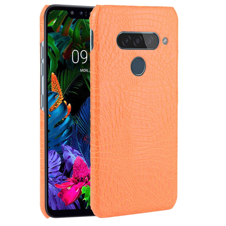 For LG G8S ThinQ Shockproof Crocodile Texture PC + PU Case