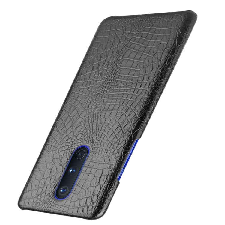 For OnePlus 8 Shockproof Crocodile Texture PC + PU Case