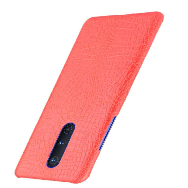 For OnePlus 8 Shockproof Crocodile Texture PC + PU Case