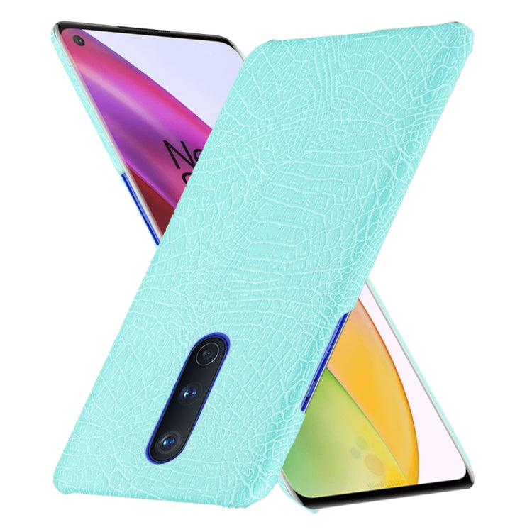 For OnePlus 8 Shockproof Crocodile Texture PC + PU Case