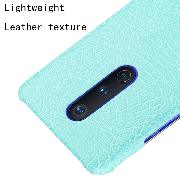 For OnePlus 8 Shockproof Crocodile Texture PC + PU Case