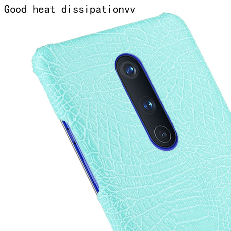For OnePlus 8 Shockproof Crocodile Texture PC + PU Case