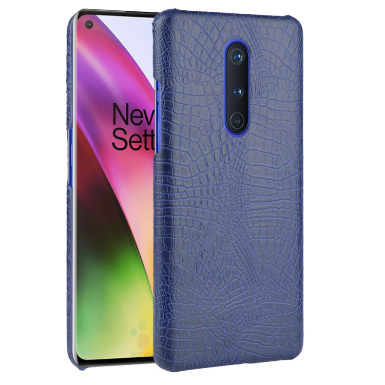 For OnePlus 8 Shockproof Crocodile Texture PC + PU Case