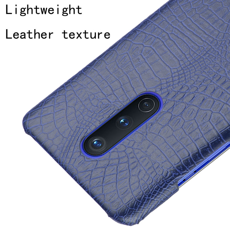 For OnePlus 8 Shockproof Crocodile Texture PC + PU Case