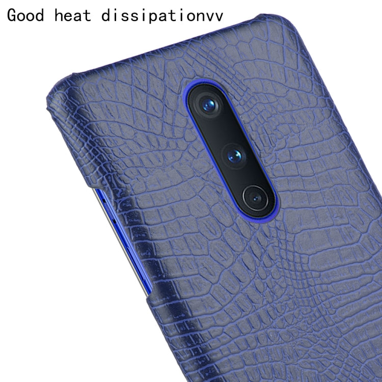 For OnePlus 8 Shockproof Crocodile Texture PC + PU Case