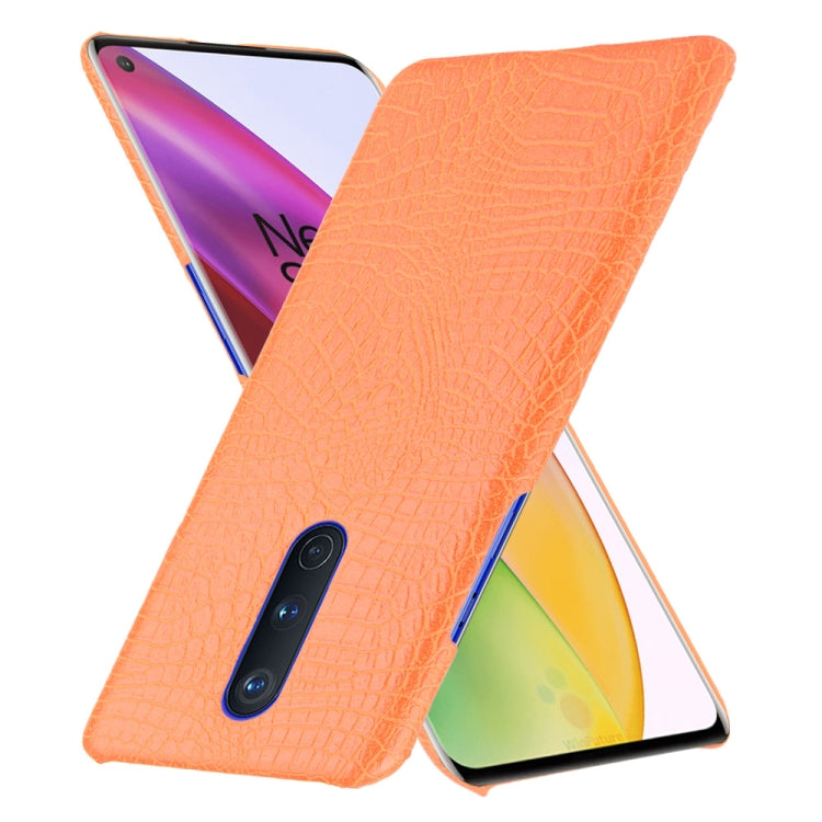 For OnePlus 8 Shockproof Crocodile Texture PC + PU Case