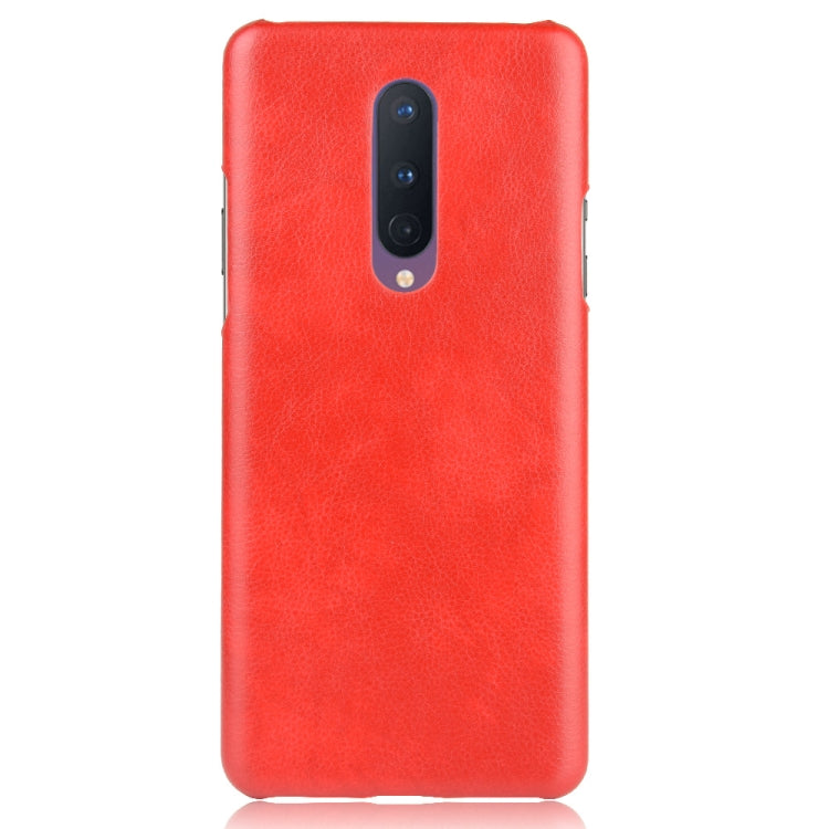 For OnePlus 8 Shockproof Litchi Texture PC + PU Case
